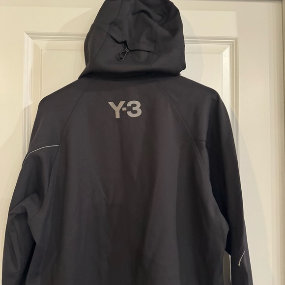 Y-3 adidas Yohji Yamamoto CH1 Knit Shell Full Zip Jacket in Black - Picture 8 of 12